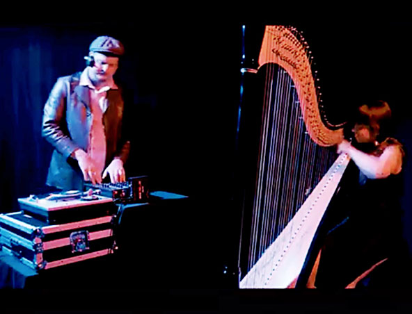Perth Harp and DJ Duo