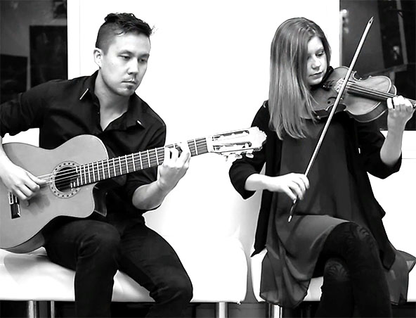 Violin and Guitar Duo Sydney - Wedding Music - Instrumental Band
